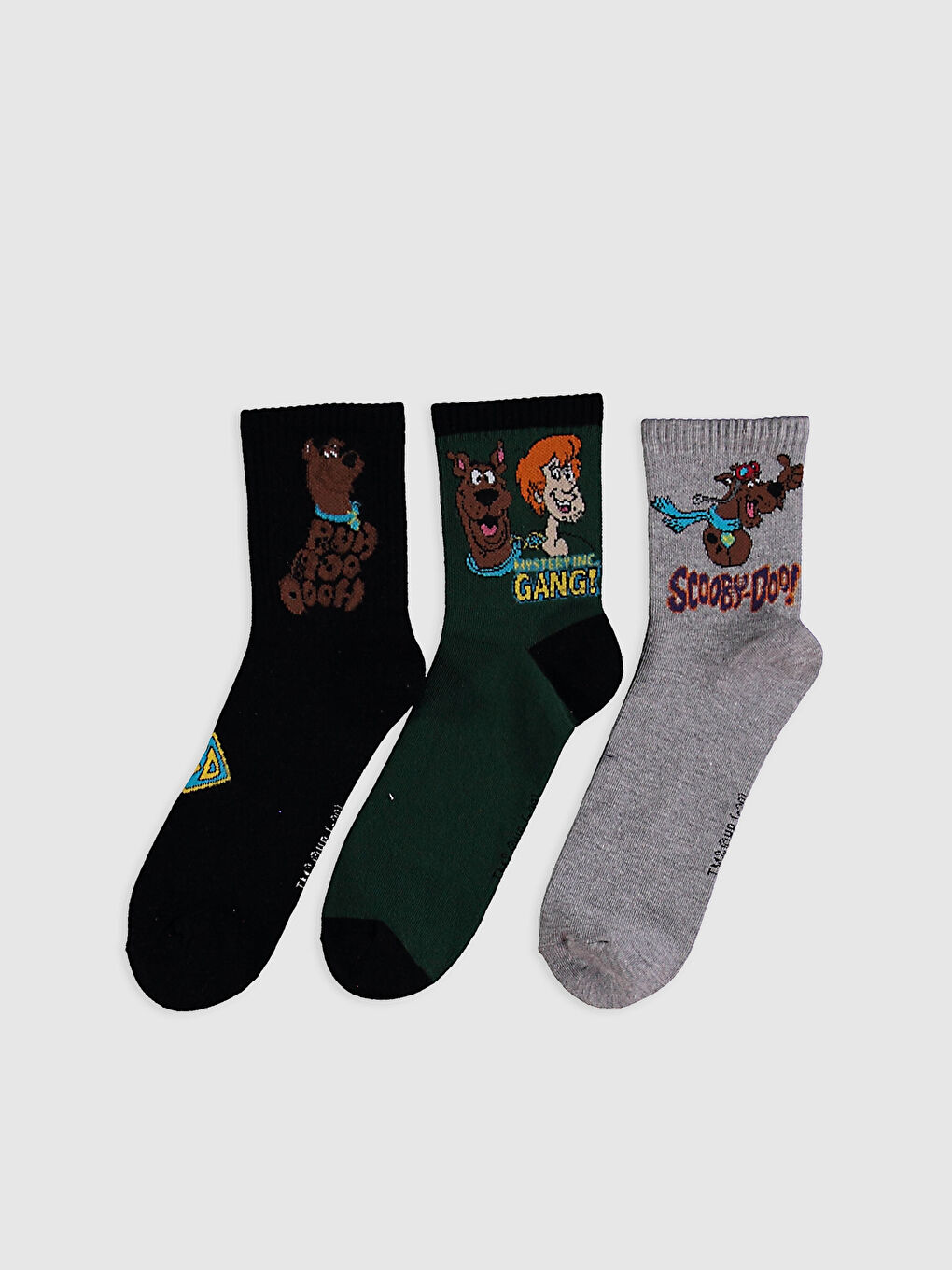 Karışık Scooby Doo Baskılı Soket Çorap-1