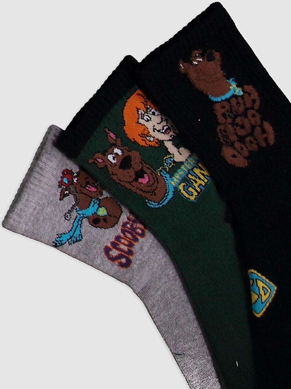 Karışık Scooby Doo Baskılı Soket Çorap-2