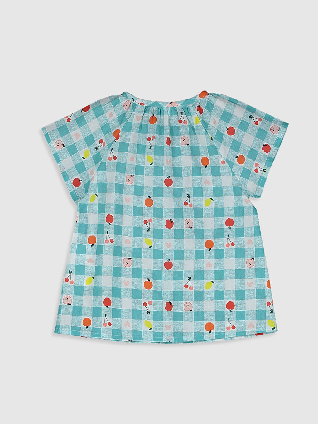 Chemise pour Bébé Filles à Col Rond et Manches Courtes-1