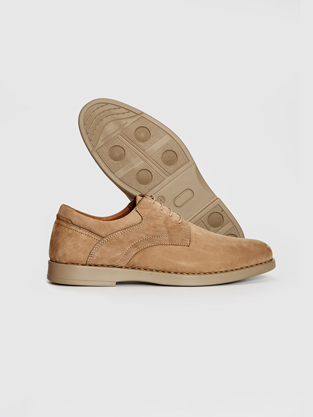 Bej Erkek Hakiki Deri Ayakkabı-2