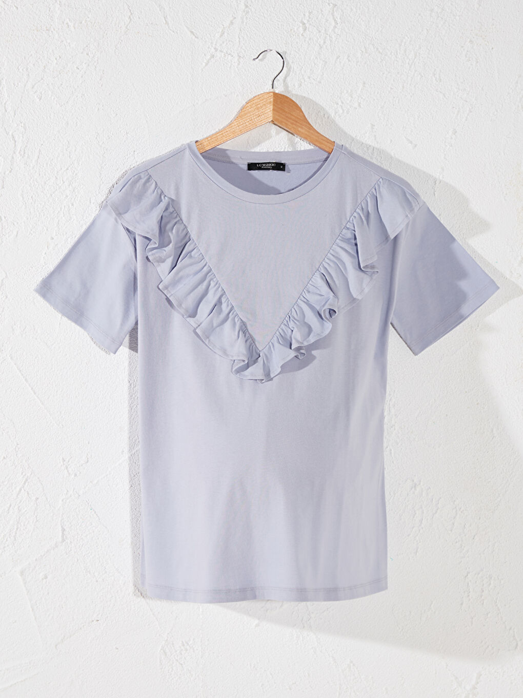 Ruffle Detailed Cotton Maternity T-Shirt