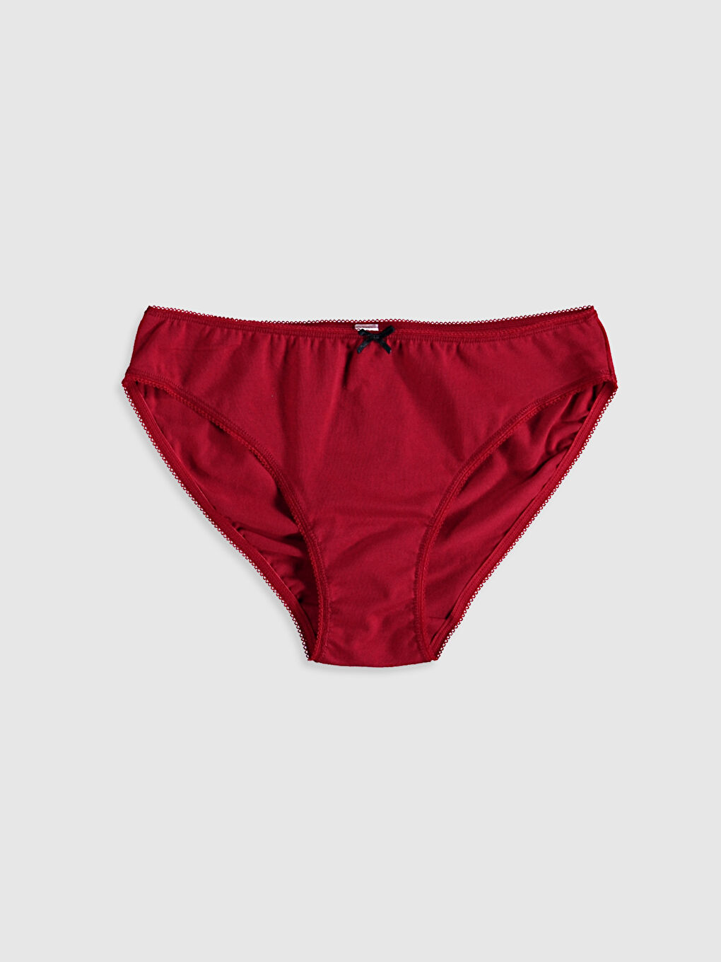 Kırmızı Pamuklu Klasik Külot