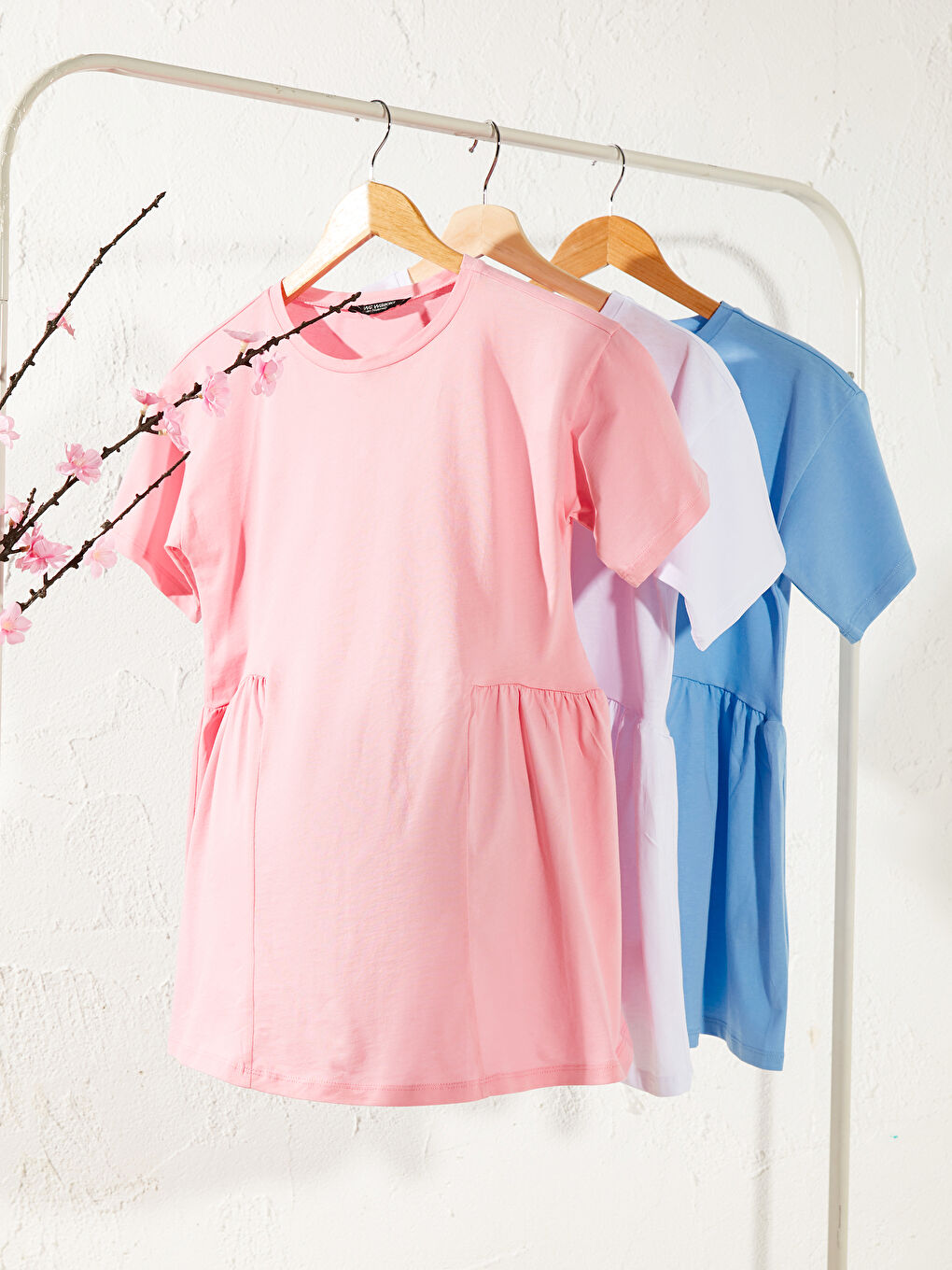 Cotton Flounce Maternity T-Shirt-2