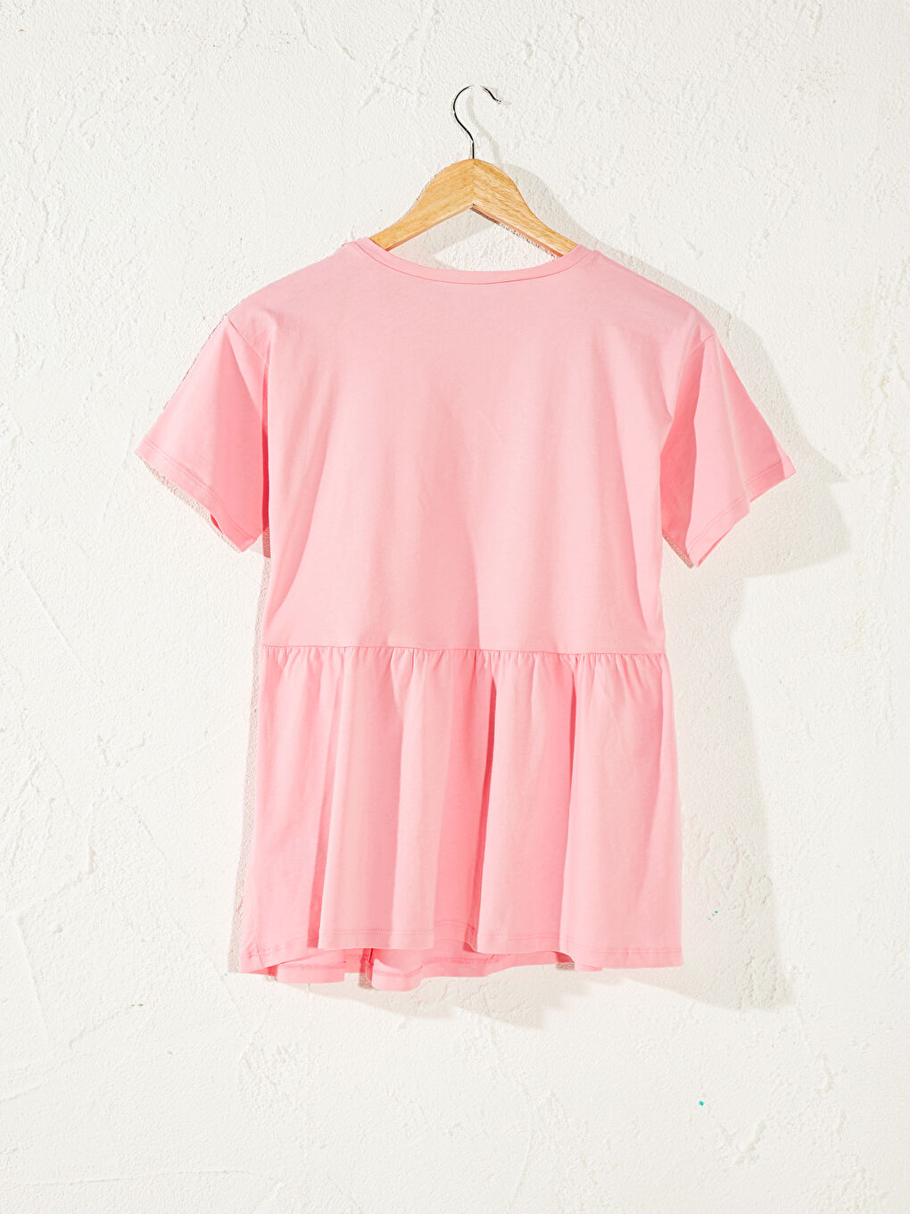 Cotton Flounce Maternity T-Shirt-3