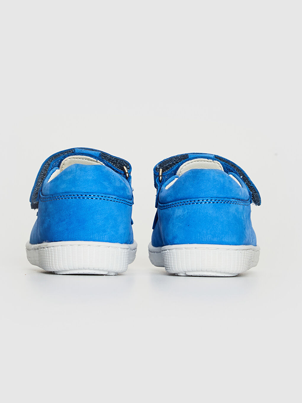 Mavi Erkek Bebek Hakiki Deri İlk Adım Ayakkabısı-3