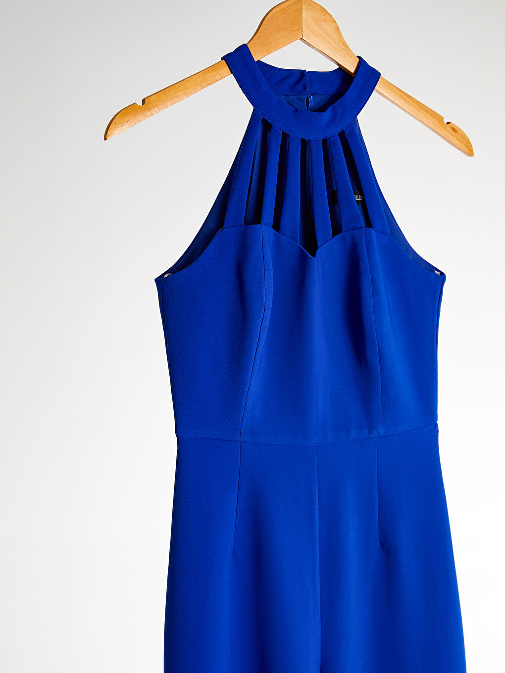 Mavi Appleline Halter Yaka Esnek Tulum-8