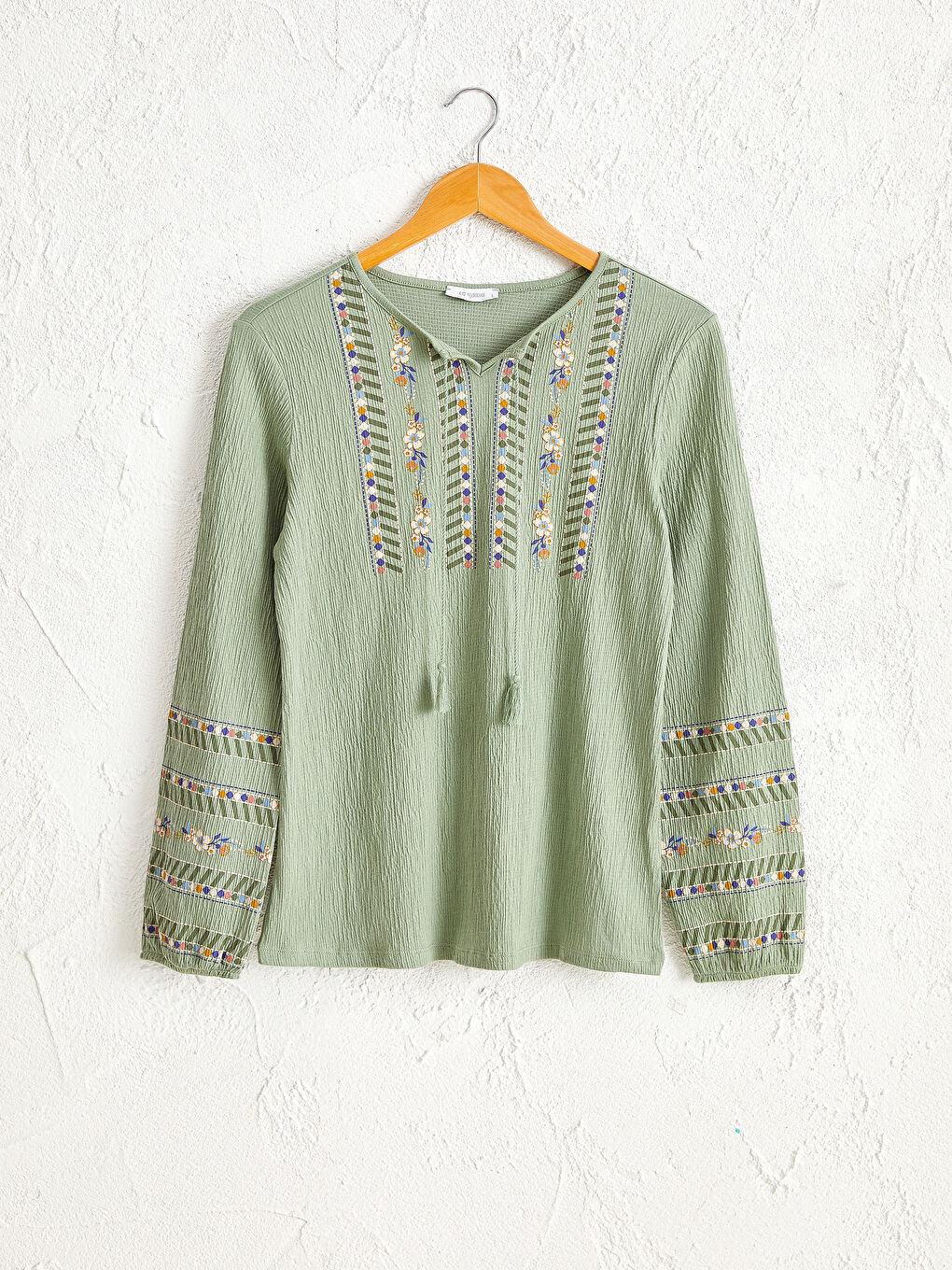 Ženska Majica Sa Štampanim Motivom Dugih Rukava Na Vezivanje