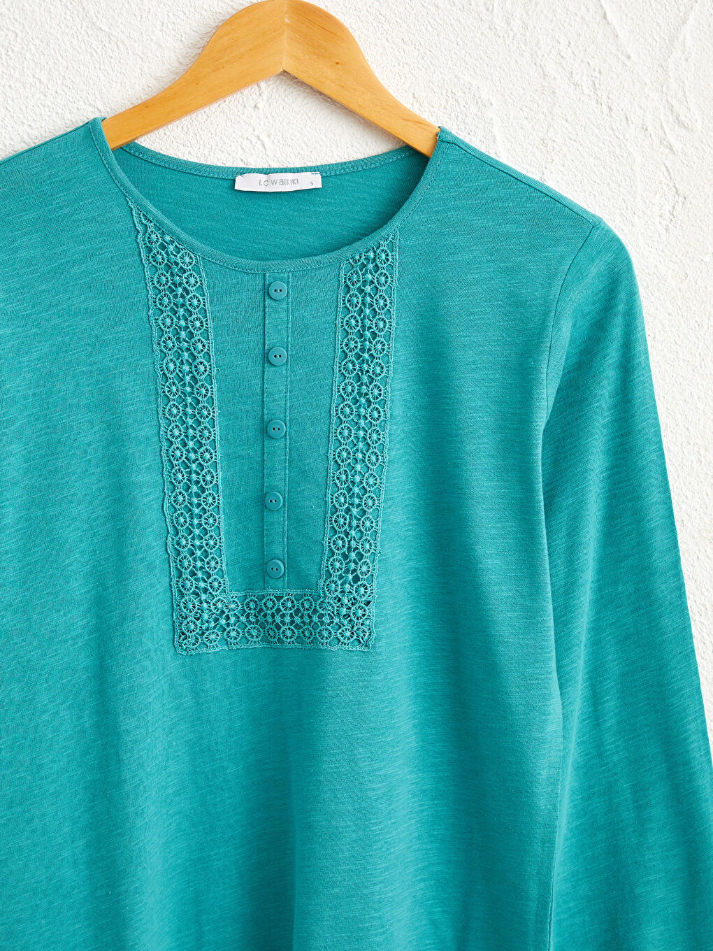 Crew Neck Long Sleeve Women's T-Shirt-2