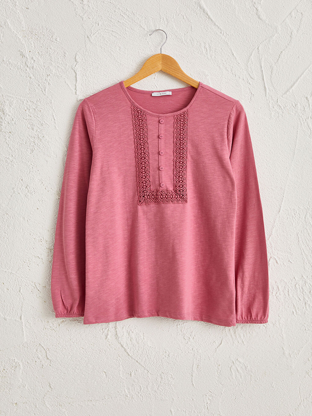 T-shirt à manches longues et col rond pour Femmes