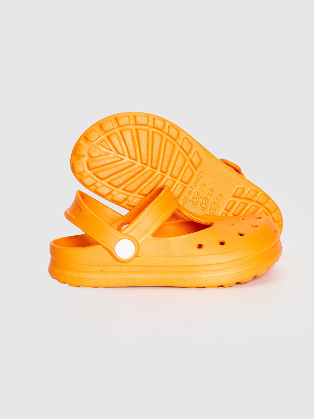 Turuncu Erkek Bebek Sandalet-3