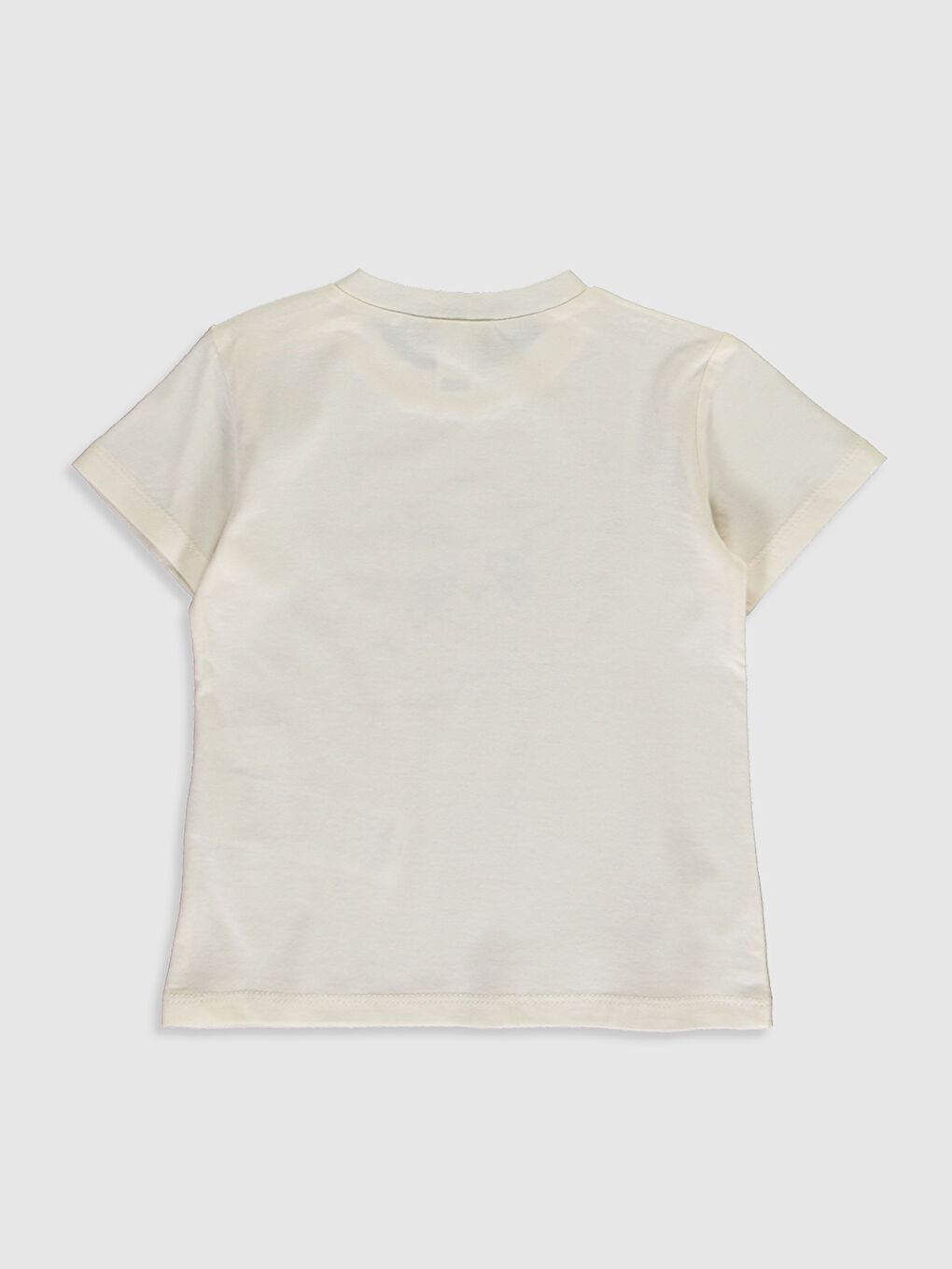 Ekru Erkek Bebek Baskılı Tişört-1