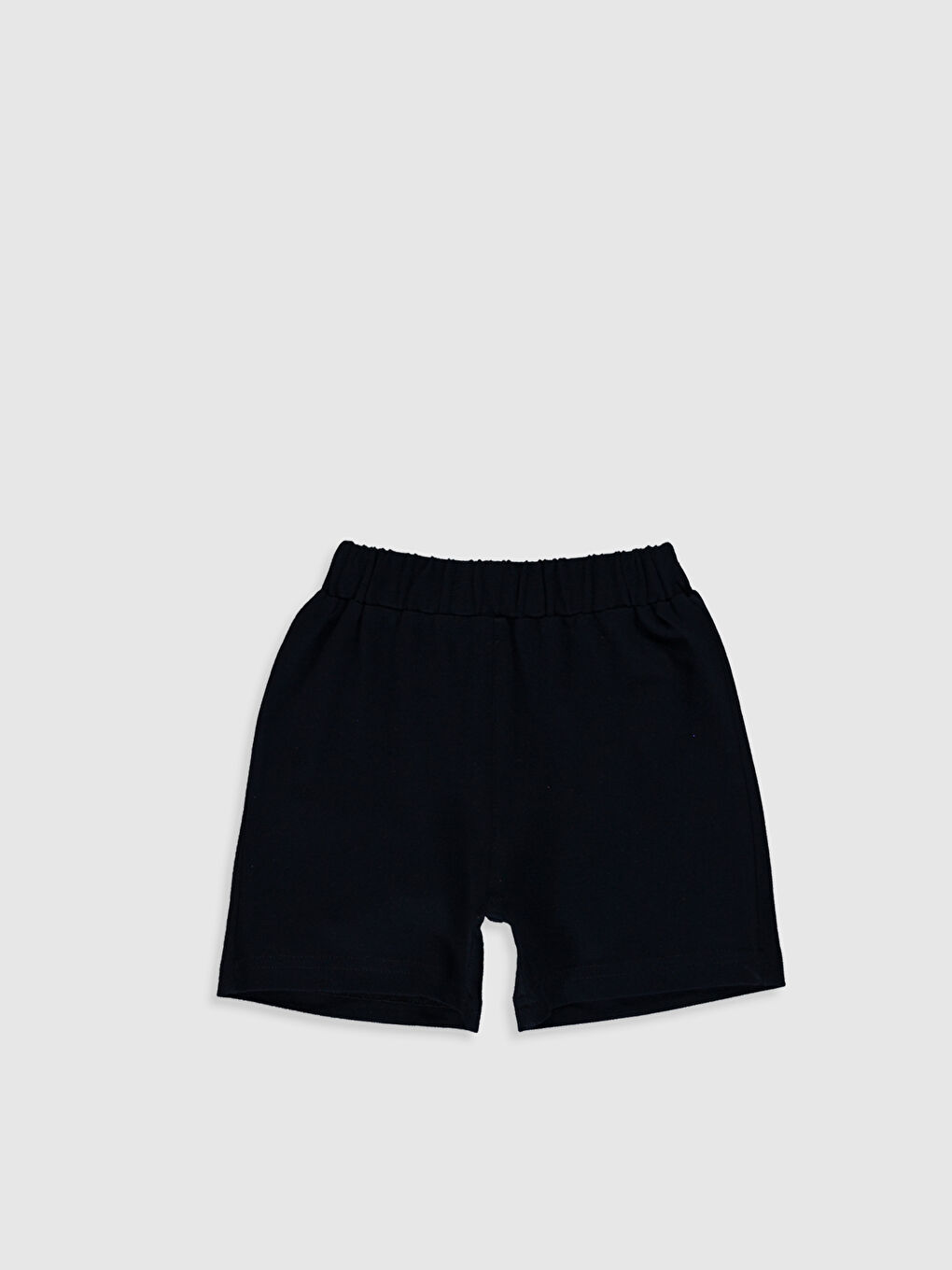 Mavi Bisiklet Yaka Kısa Kol Baskılı Erkek Bebek Tişört ve Şort 2'li-3