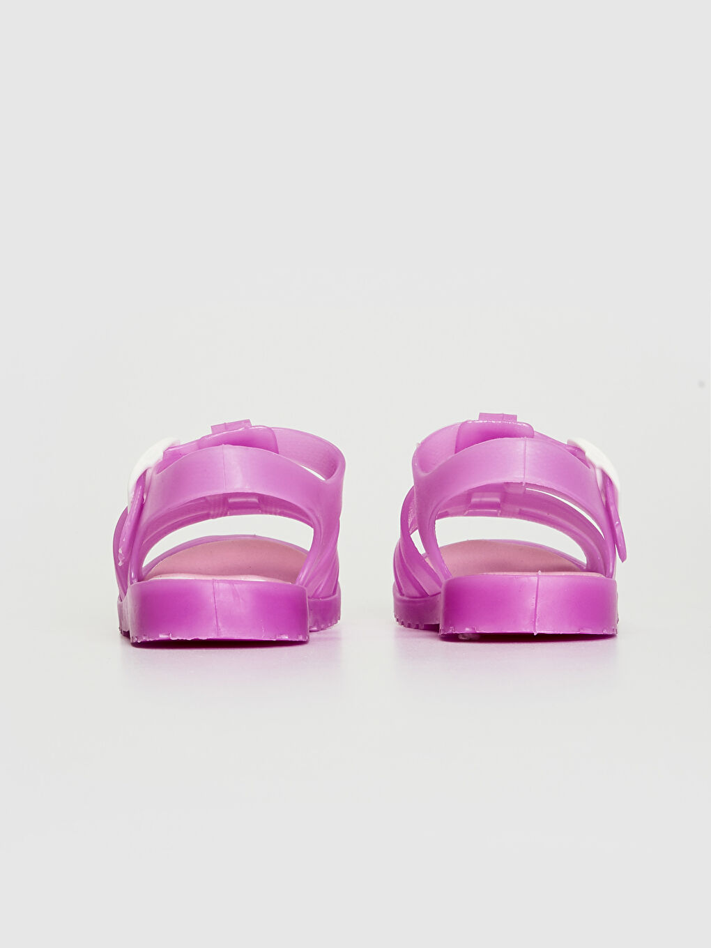 Lila Kız Bebek Tokalı Sandalet-4