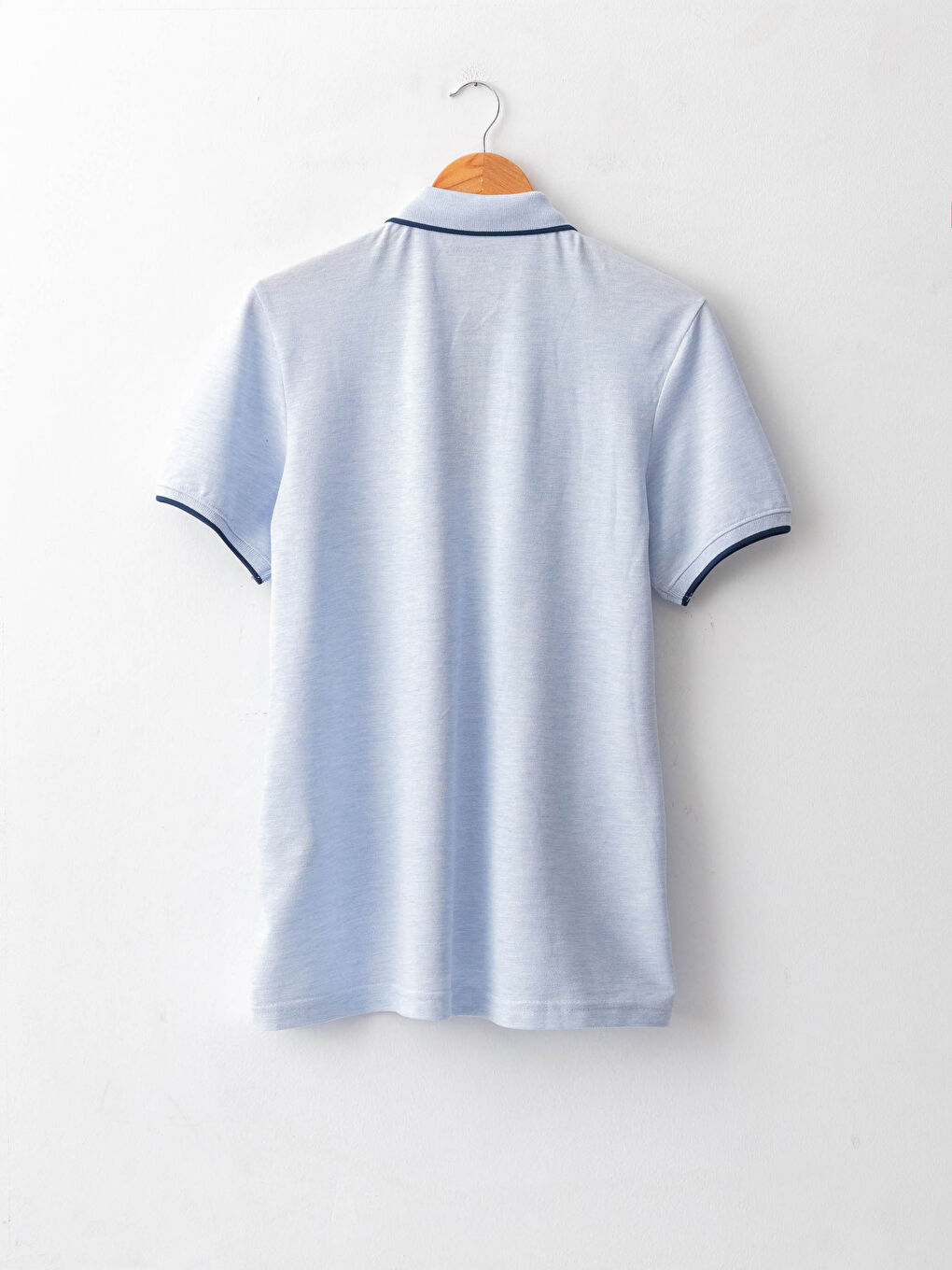 Polo Neck Short Sleeve Pique T-Shirt-7