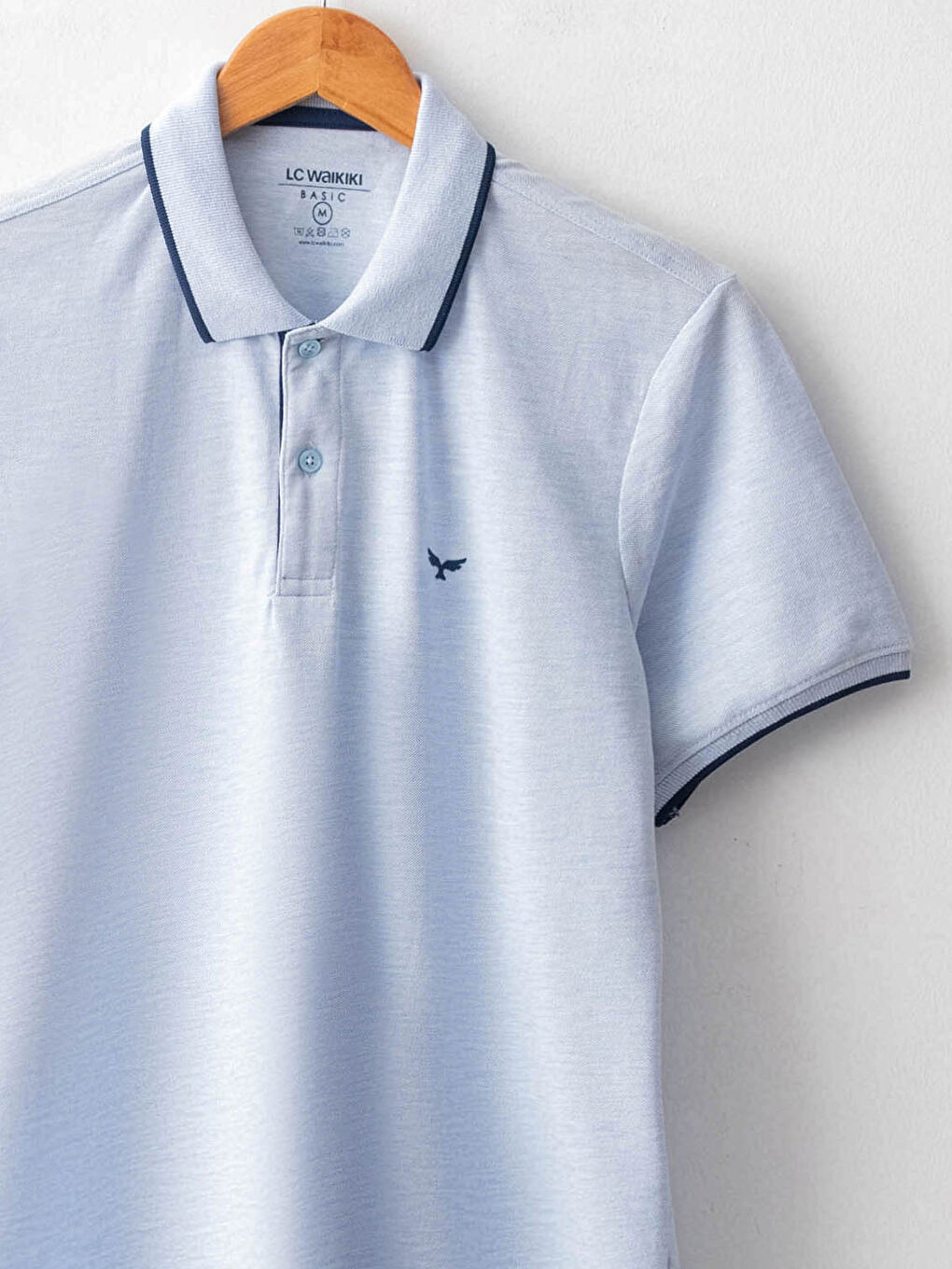 Polo Neck Short Sleeve Pique T-Shirt-8