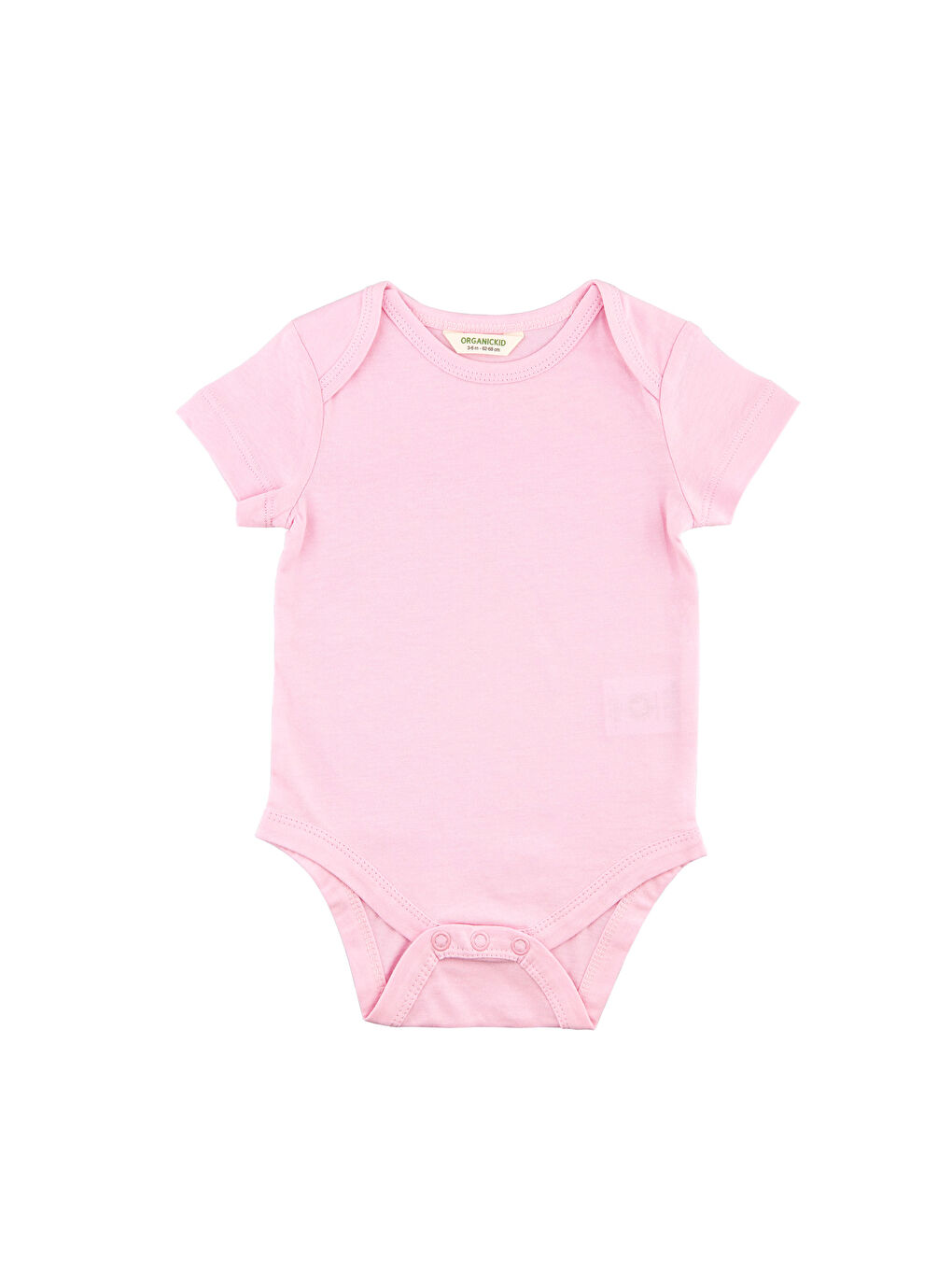 ORGANICKID Pembe Organik Pamuklu Çıtçıtlı Body