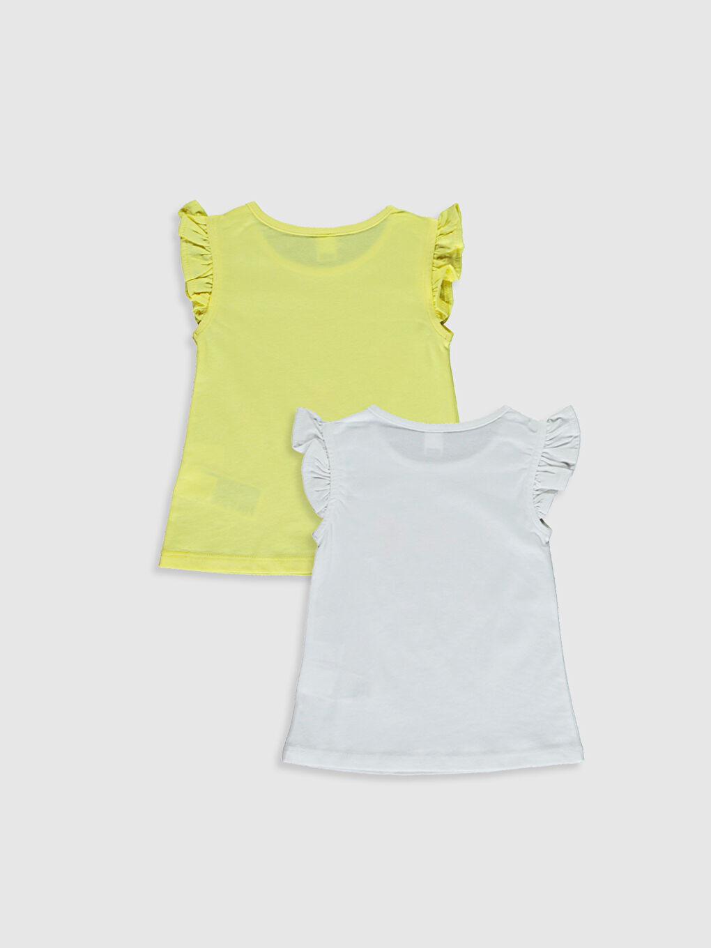 Sarı Kız Bebek Baskılı Tişört 2'li-1