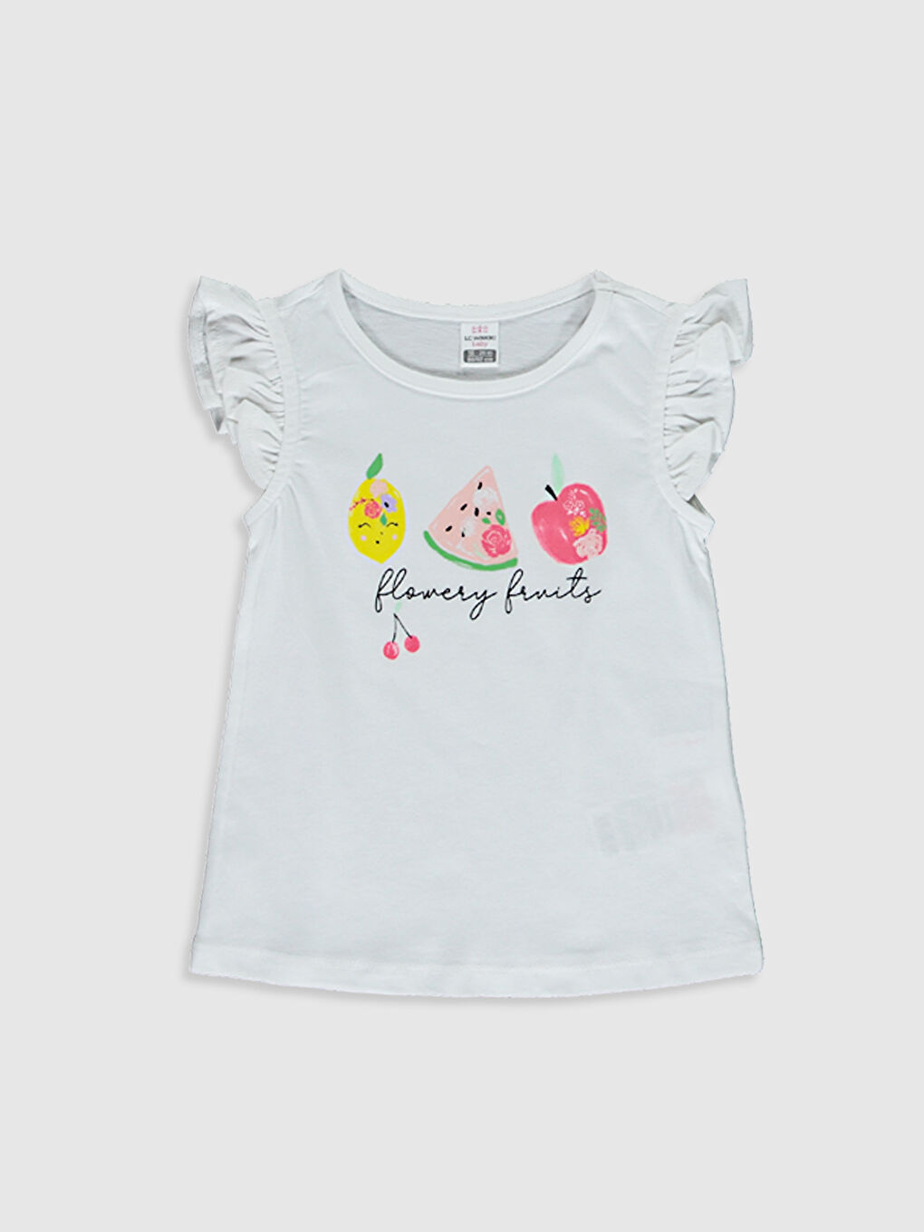 Sarı Kız Bebek Baskılı Tişört 2'li-2