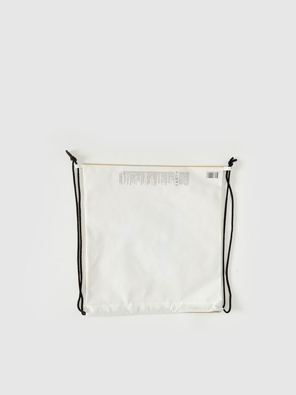 Bej Doğa Dostu Büzgü Kapamalı Baskılı Çanta-2