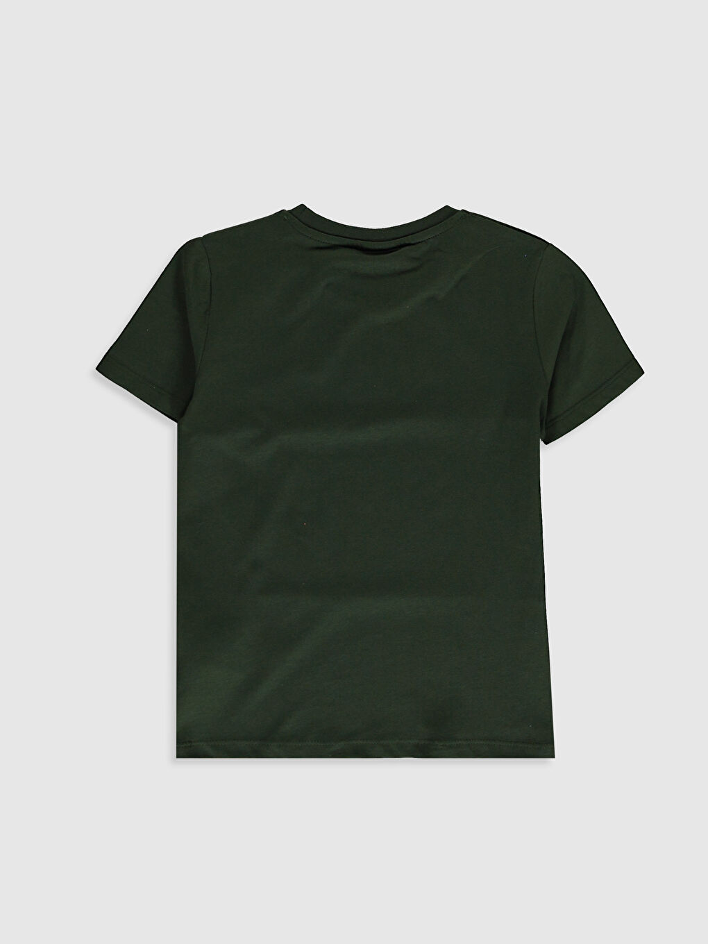 Yeşil Erkek Çocuk Kamuflaj Desenli Tişört ve Maske-1