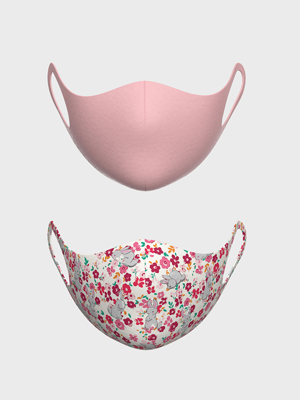 8-14 Yaş Kız Çocuk Yıkanabilir Yüz Maskesi 2'li-2