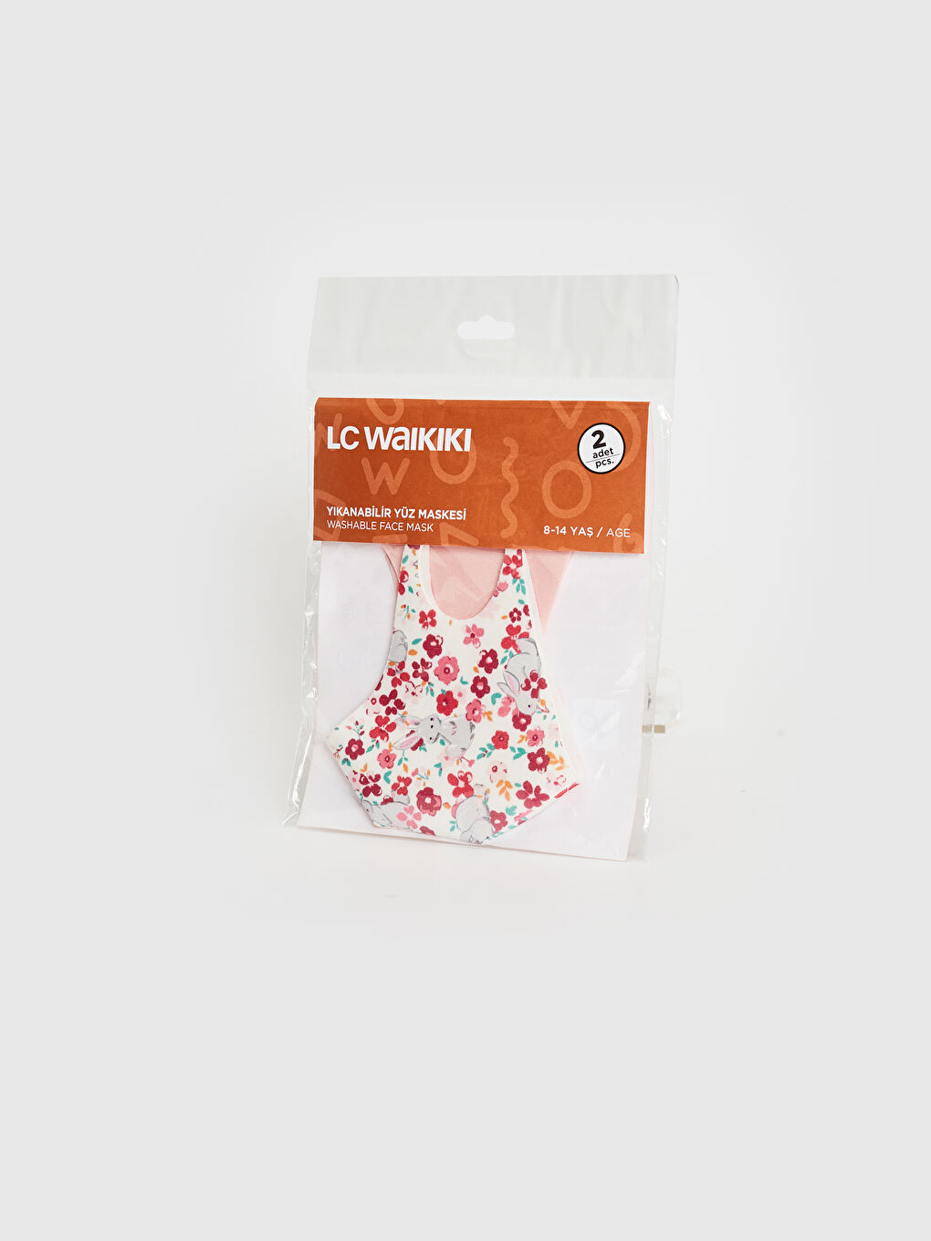 8-14 Yaş Kız Çocuk Yıkanabilir Yüz Maskesi 2'li-9