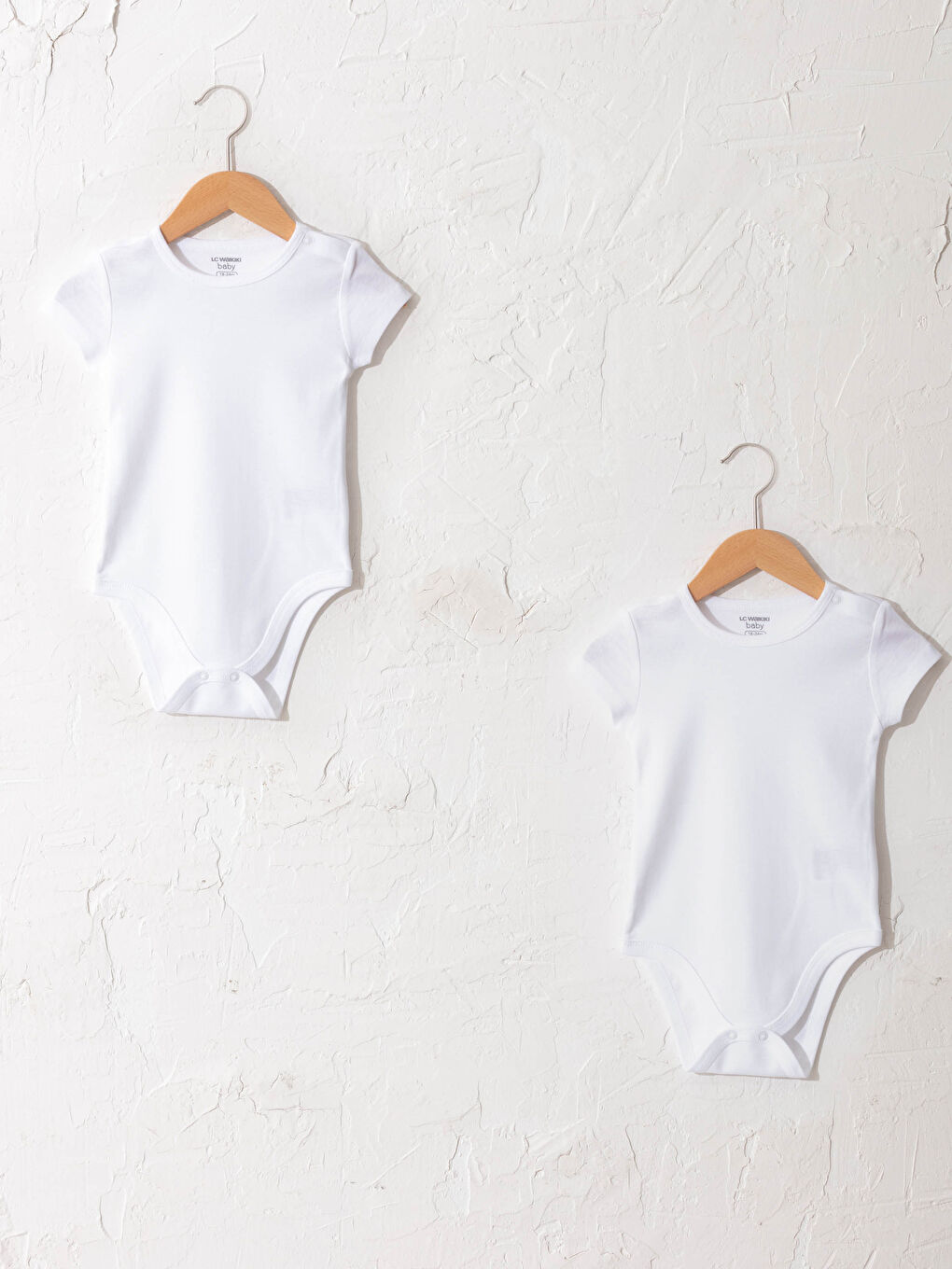 Beyaz Kız Bebek Çıtçıtlı Body 2'li