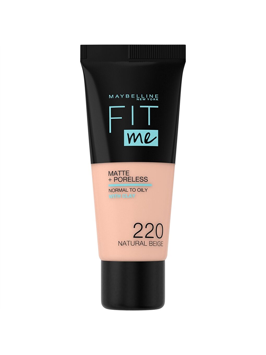 L'Oreal Paris Fit Me Matte + Poreless Foundation - 220 Natural Beige -0SAT42Z8-M0T