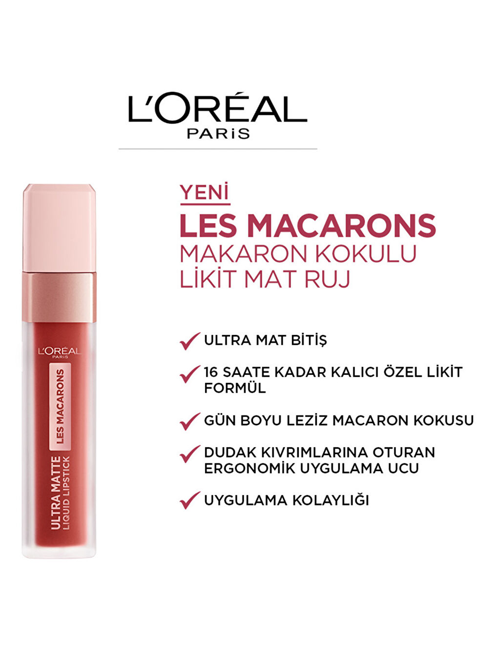 L'Oréal Paris Les Macarons Liquid Matte Lipstick 822 Mon Caramel -0SAT70Z8-M0T