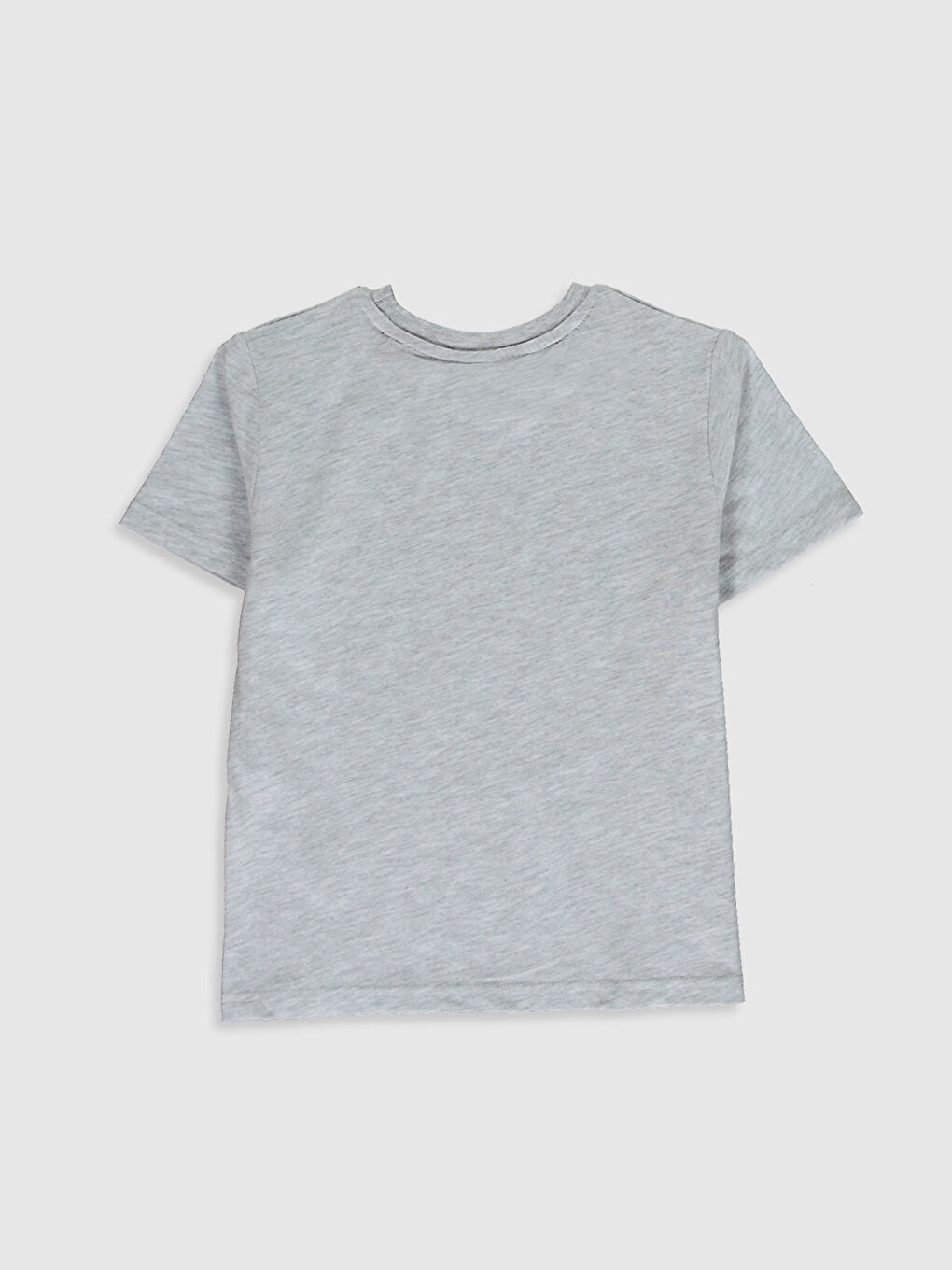 Gri Erkek Çocuk Zeytin Baskılı Tişört ve Maske-1