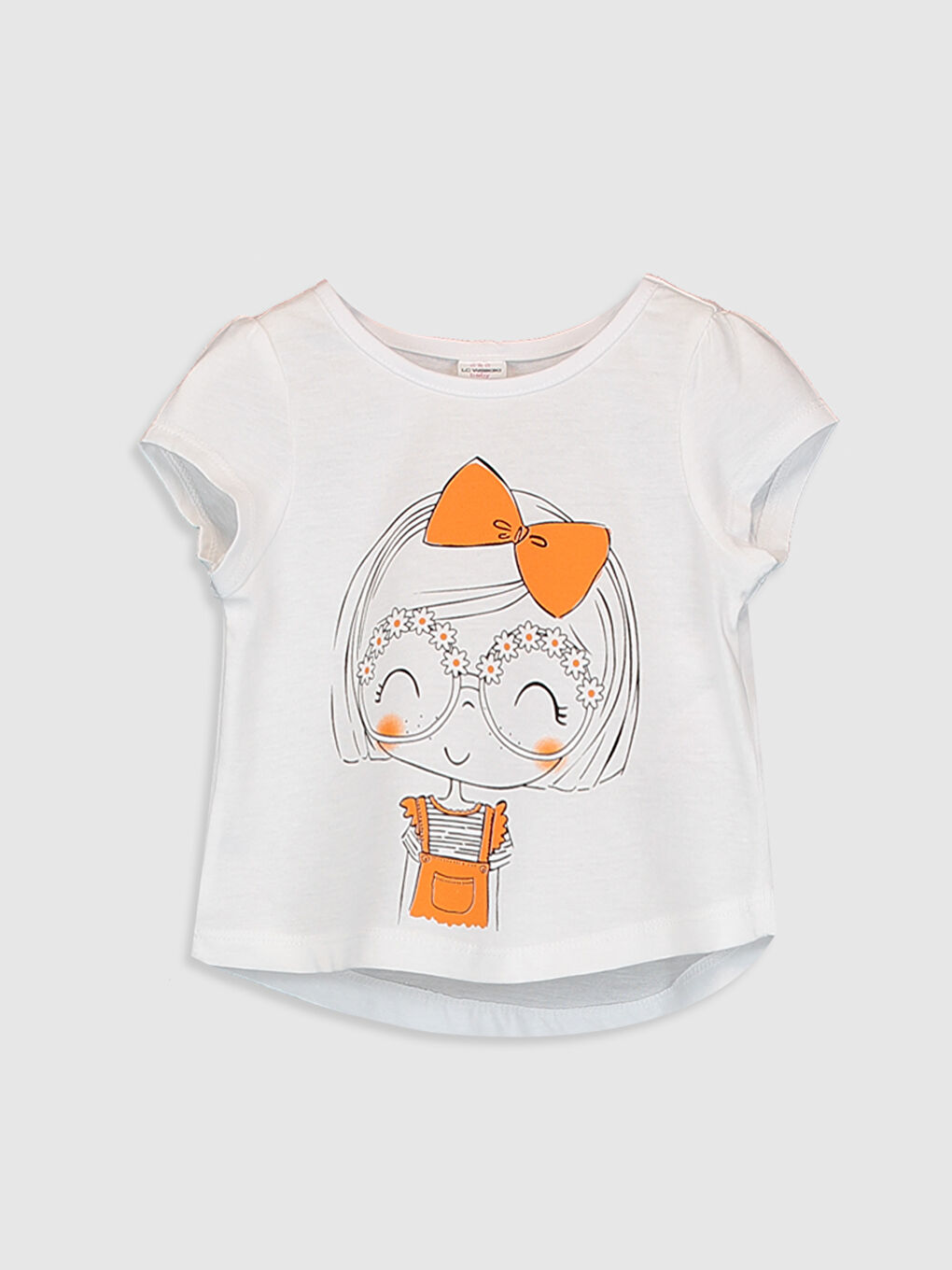 Beyaz Kız Bebek Tişört ve Tayt-2