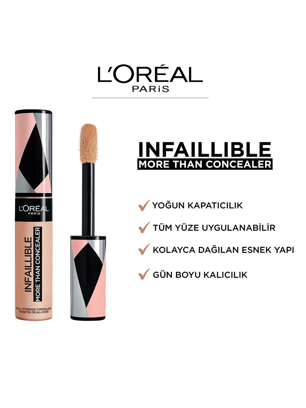 L'Oréal Paris Infaillible Tüm Yüze Uygulanabilir Kapatıcı 330 Pecan-3
