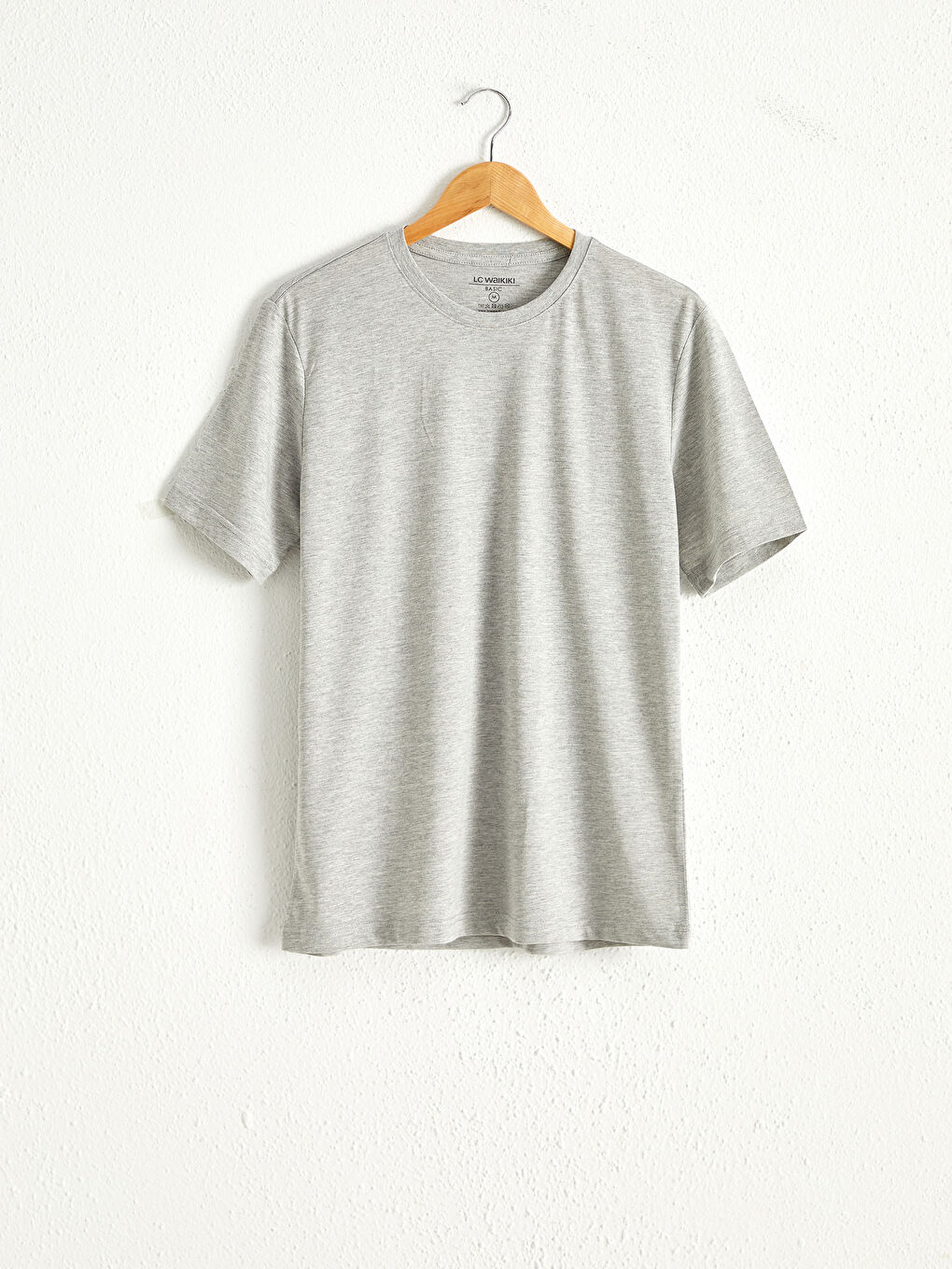 قميص بسيط بكول مدور قصة مريحة 3 قطع-3