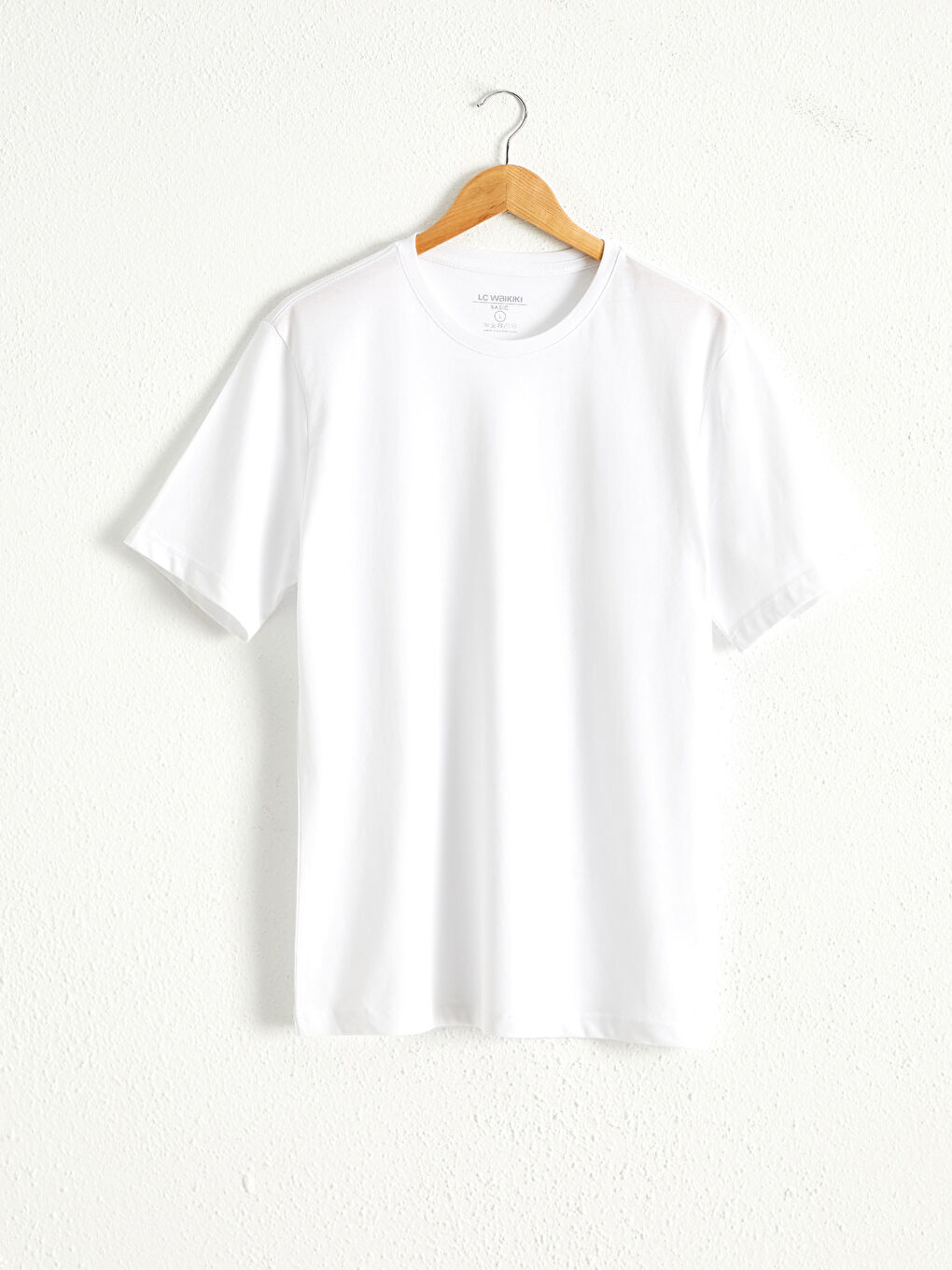 تيشيرت أساسي بياقة دائرية مصبوبة ومريحة، 3 قطع-2