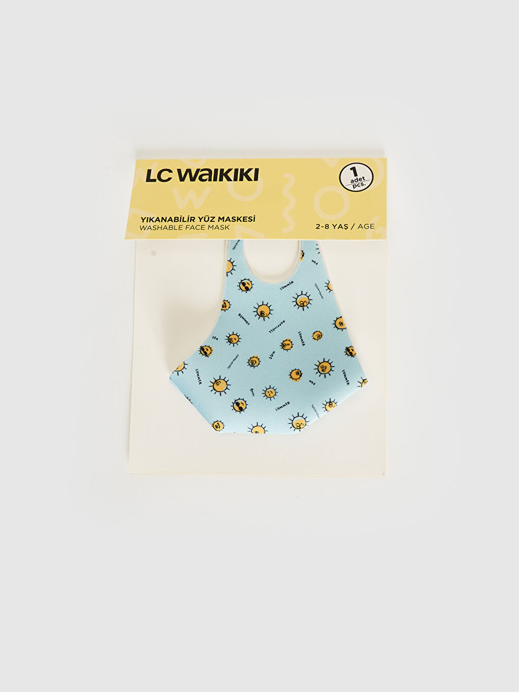 2-8 Yaş Erkek Çocuk Yıkanabilir Yüz Maskesi-1