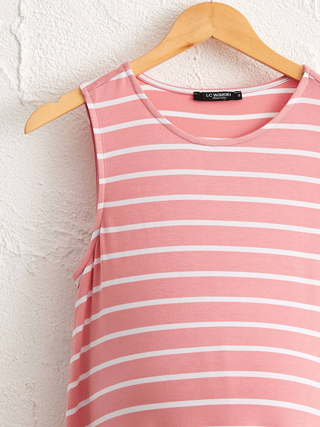 Striped Shabby Maternity Dress-2