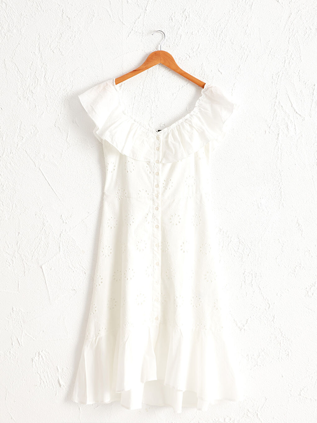Frilly Collared Dress