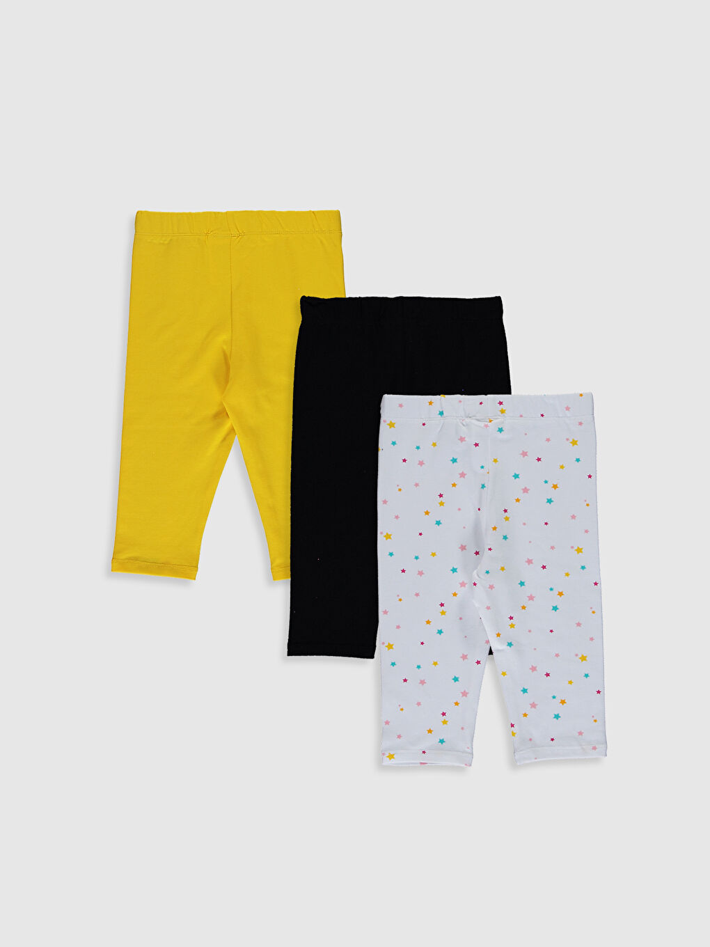 ليجنز بناتي قطني مطبوع بخصر مطاطي - 3 قطع-1