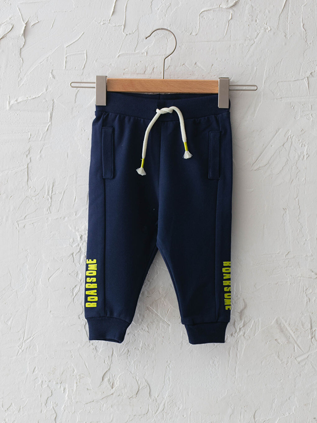 Lacivert Baskılı Erkek Bebek Jogger Pantolon