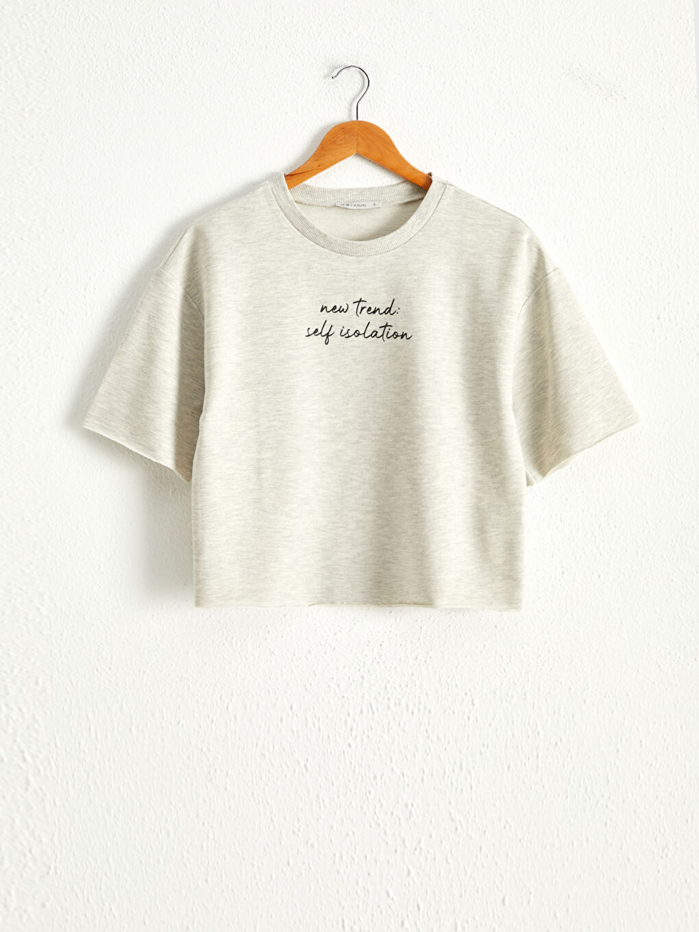 Cotton Printed Crop T-Shirt