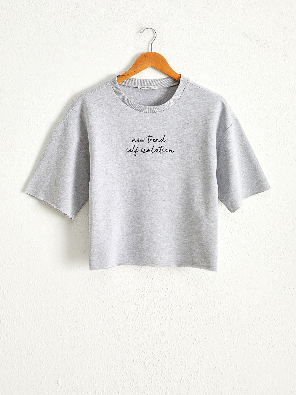 Cotton Printed Crop T-Shirt