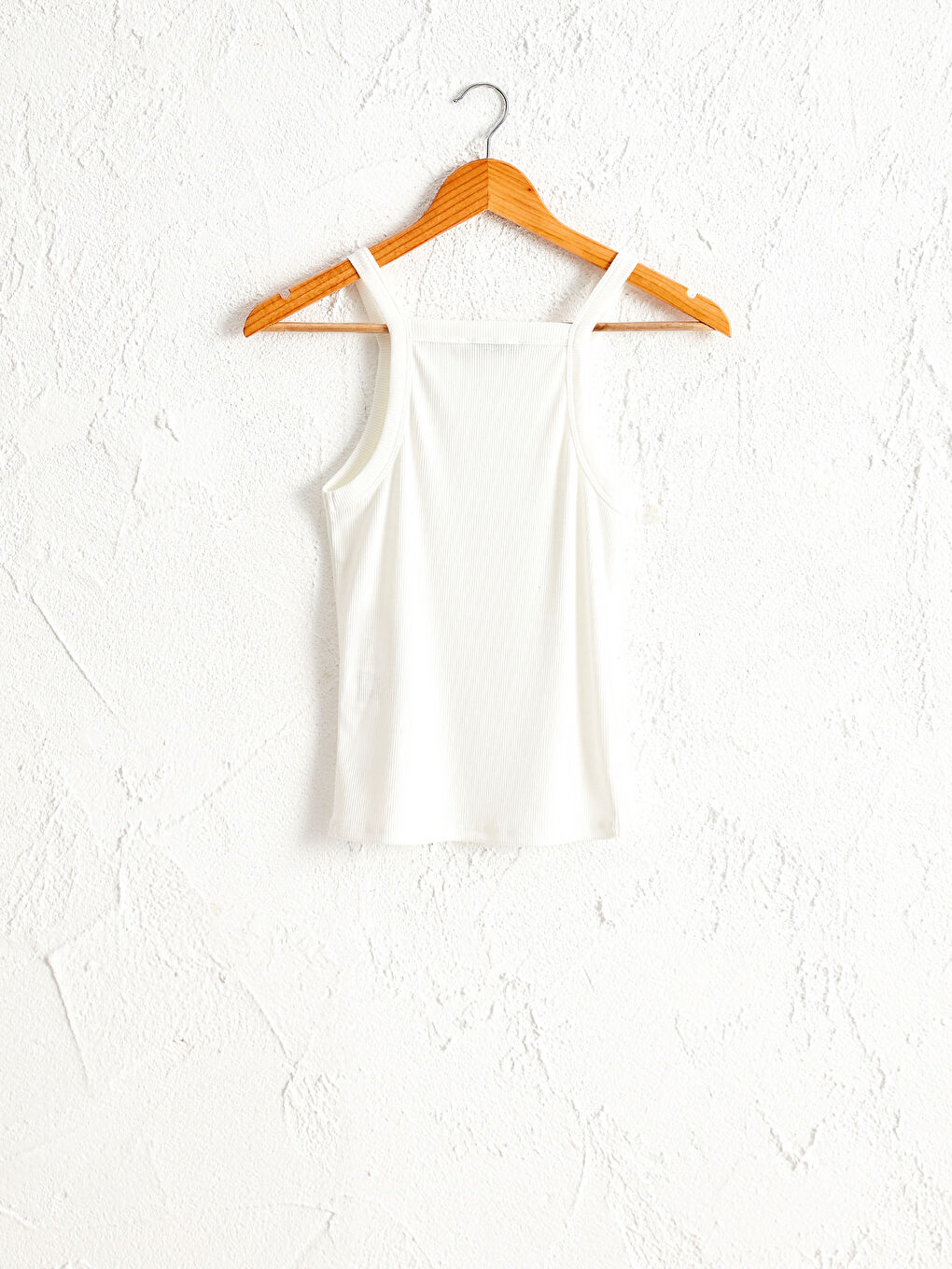 Halter Neck Stretch Tank Top-1