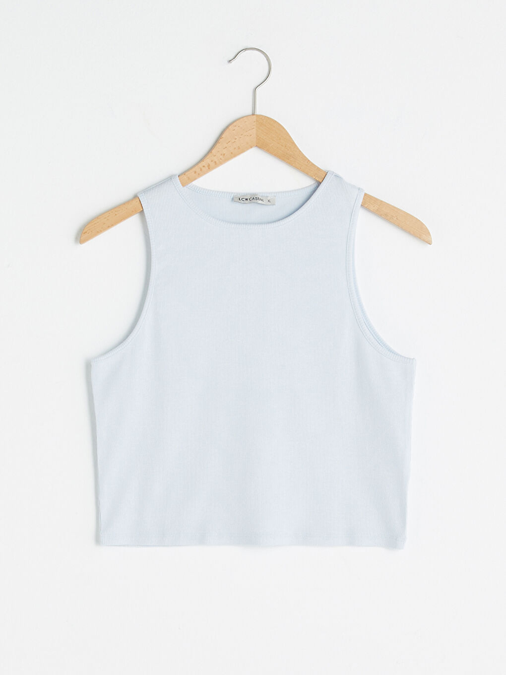 Mavi Bisiklet Yaka Kolsuz Pamuklu Atlet-7