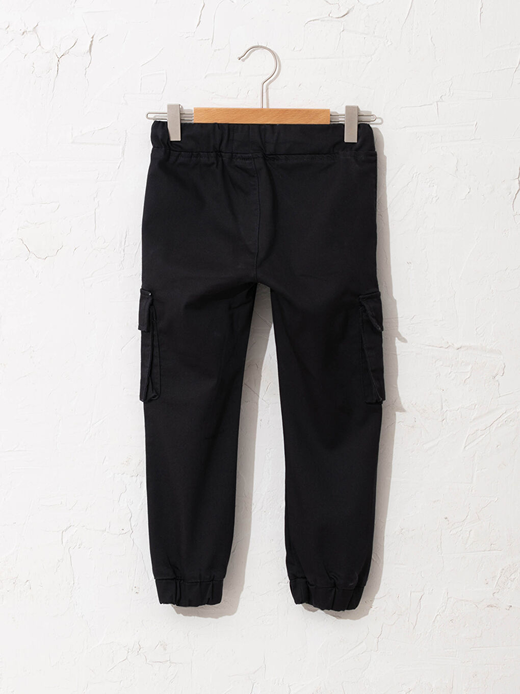 Pantalon Cargo Garçon Basique en Gabardine-1