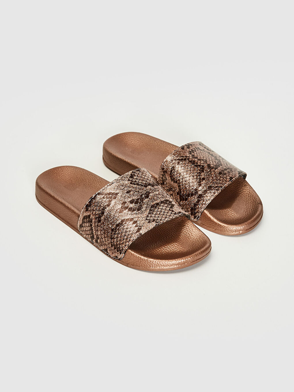 Women’s Snakeskin Looking Slippers