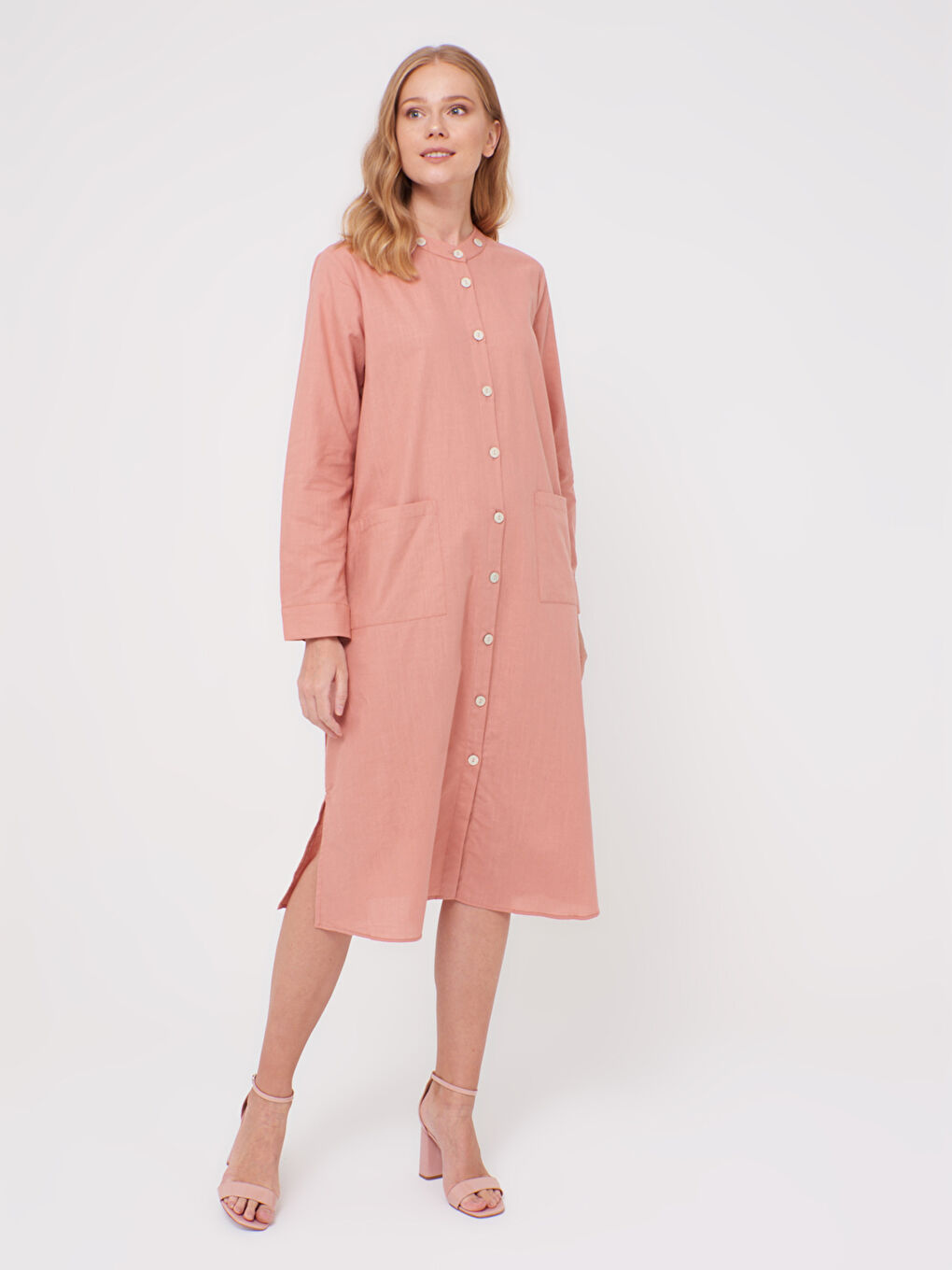 Plain Viscose Tunic with Pocket-1