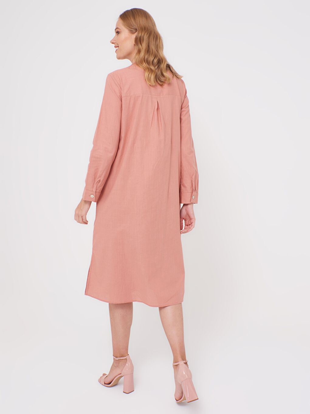 Plain Viscose Tunic with Pocket-4