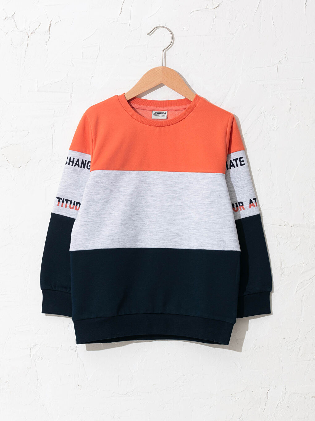 Свитшот с круглым вырезом, с принтом, с длинным рукавом для мальчиков