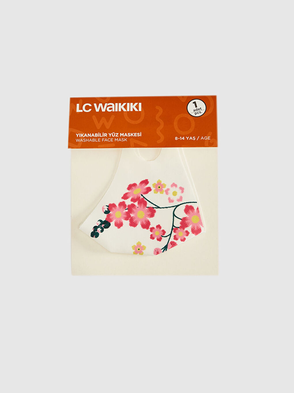 8-14 Yaş Kız Çocuk Yıkanabilir Yüz Maskesi-2