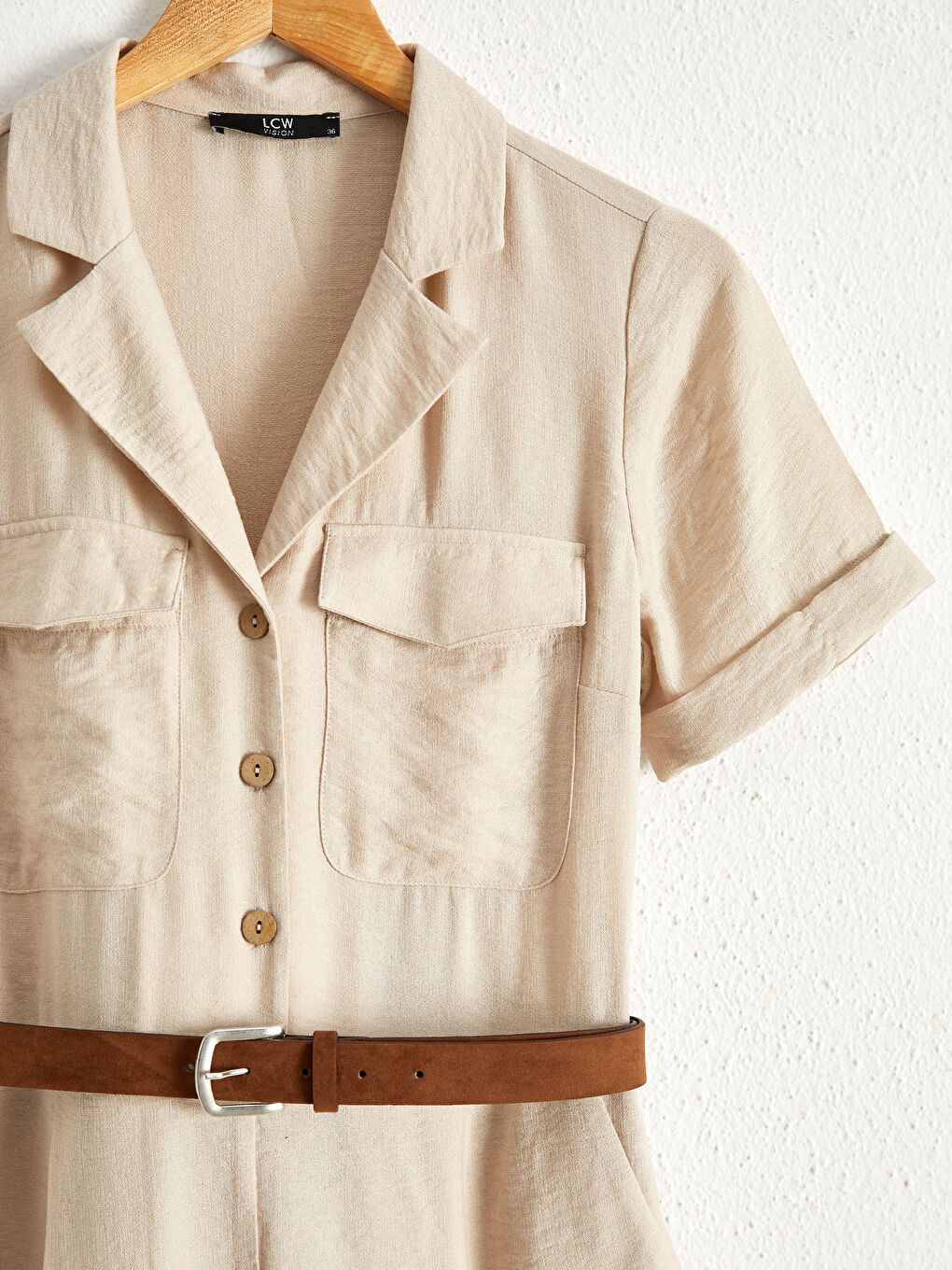 Ολόσωμη Φόρμα με Τσέπες και Ζώνη-3